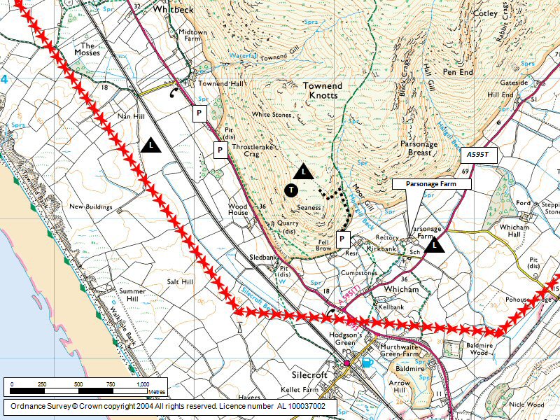 Black Combe (South) Map