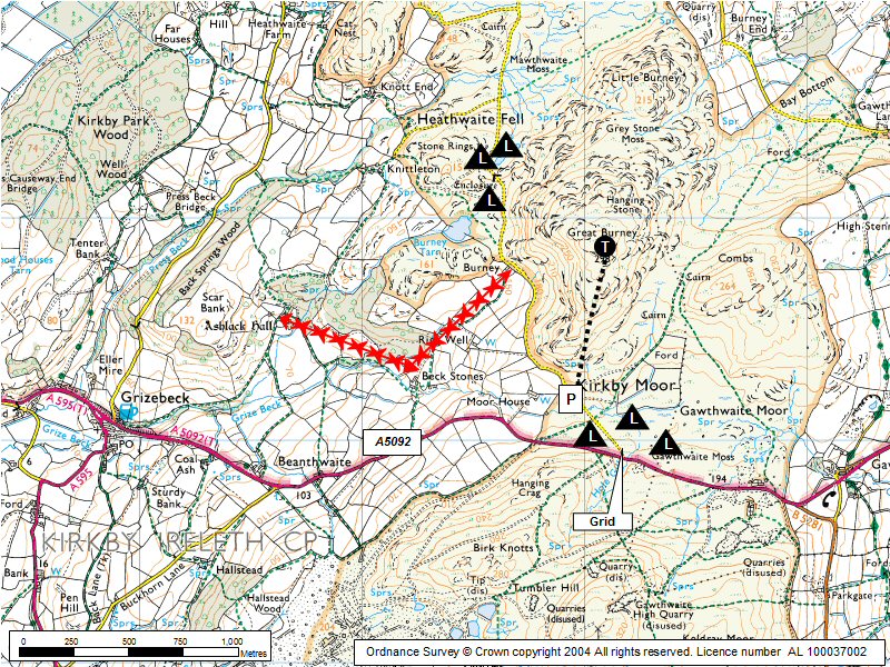 Burney Fell Map