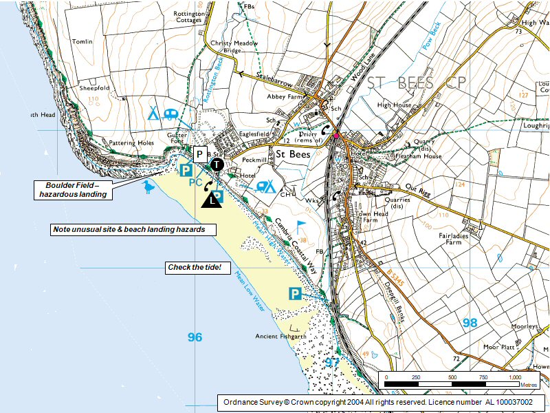 St. Bees Map