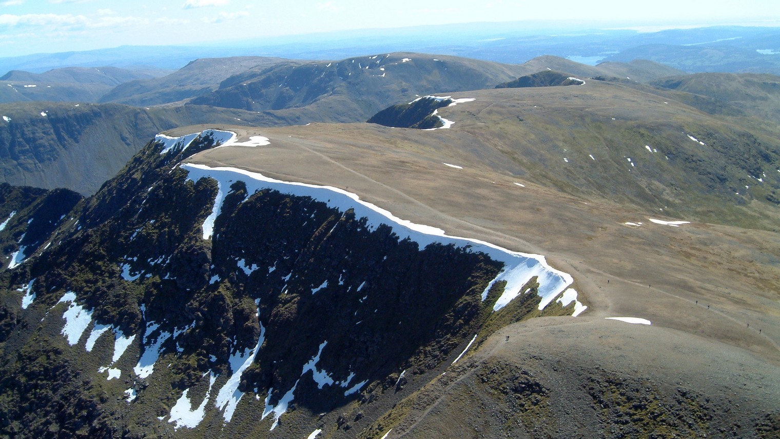 Helvellyn plateau in April