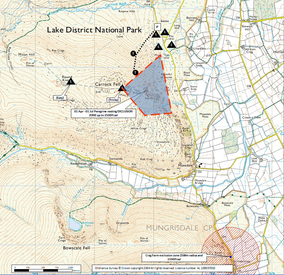 Carrock Fell Map