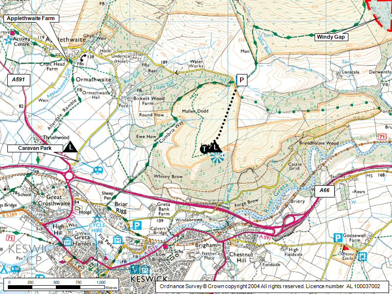 Latrigg Map