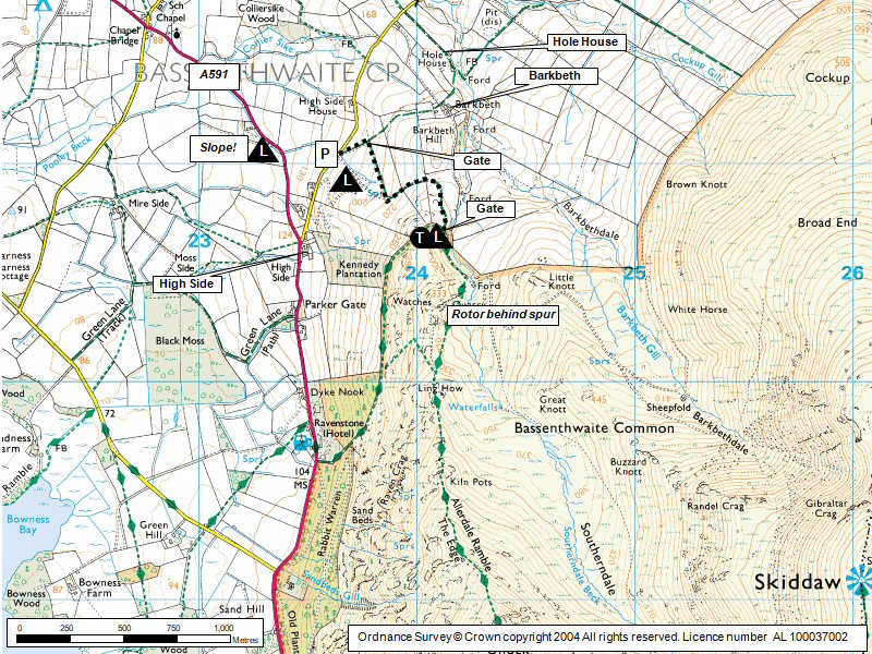 Ullock Pike Map