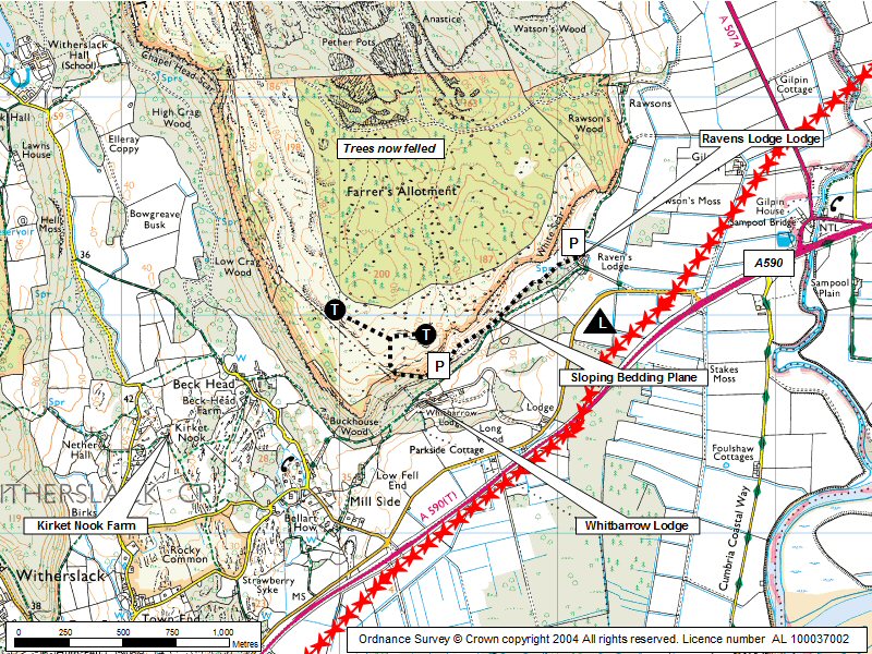 Whitbarrow Scar Map