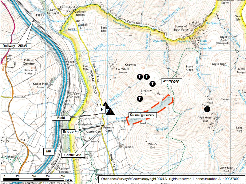 Whitestones Map