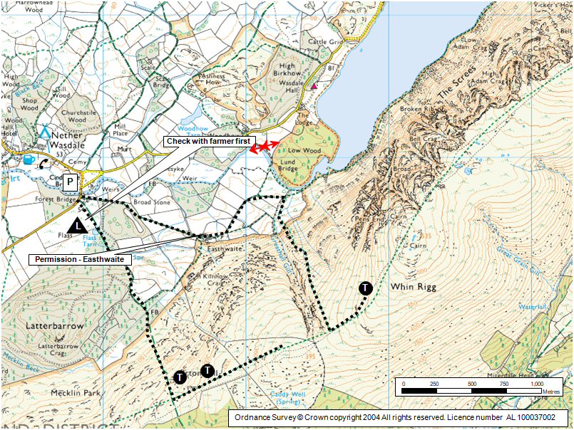 Wastwater Screes Map