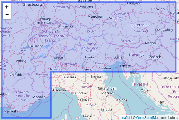 Alps map