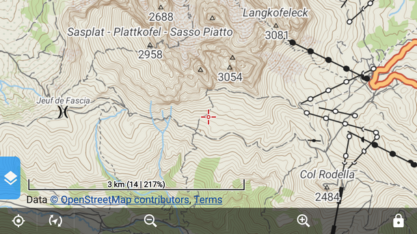 Col Rodella - Locusmap