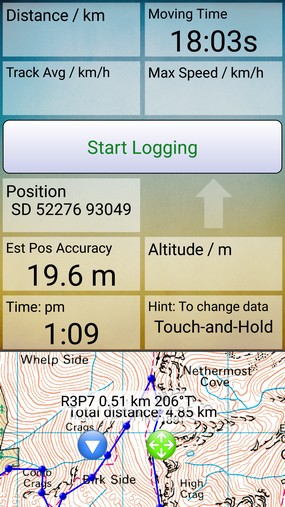 Locus Map compass