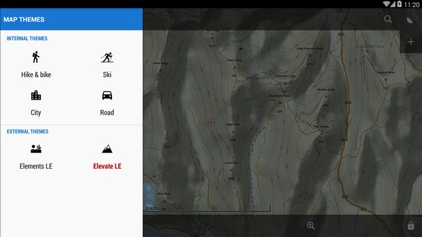 Locus Map themes